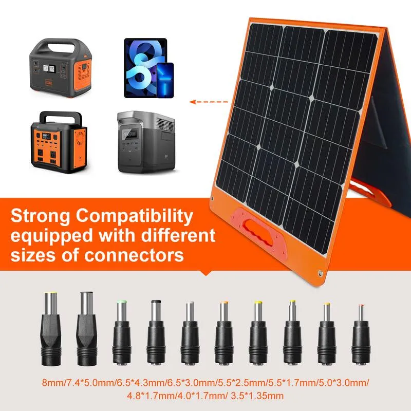 100W Portable Solar Panel , Embrace the Sun'S Power with Advanced Solar Solutions. Foldable 100W Solar Panel for Camping, Hiking, Off-Grid Living.