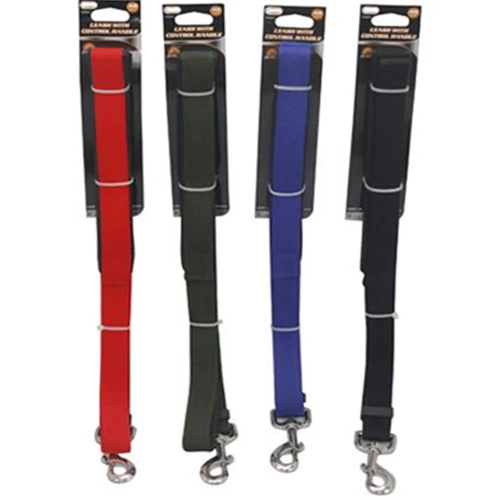 4 Pc Dog Leash Control Handle Heavy Duty Nylon Lead Walking Harness Rope 48"L
