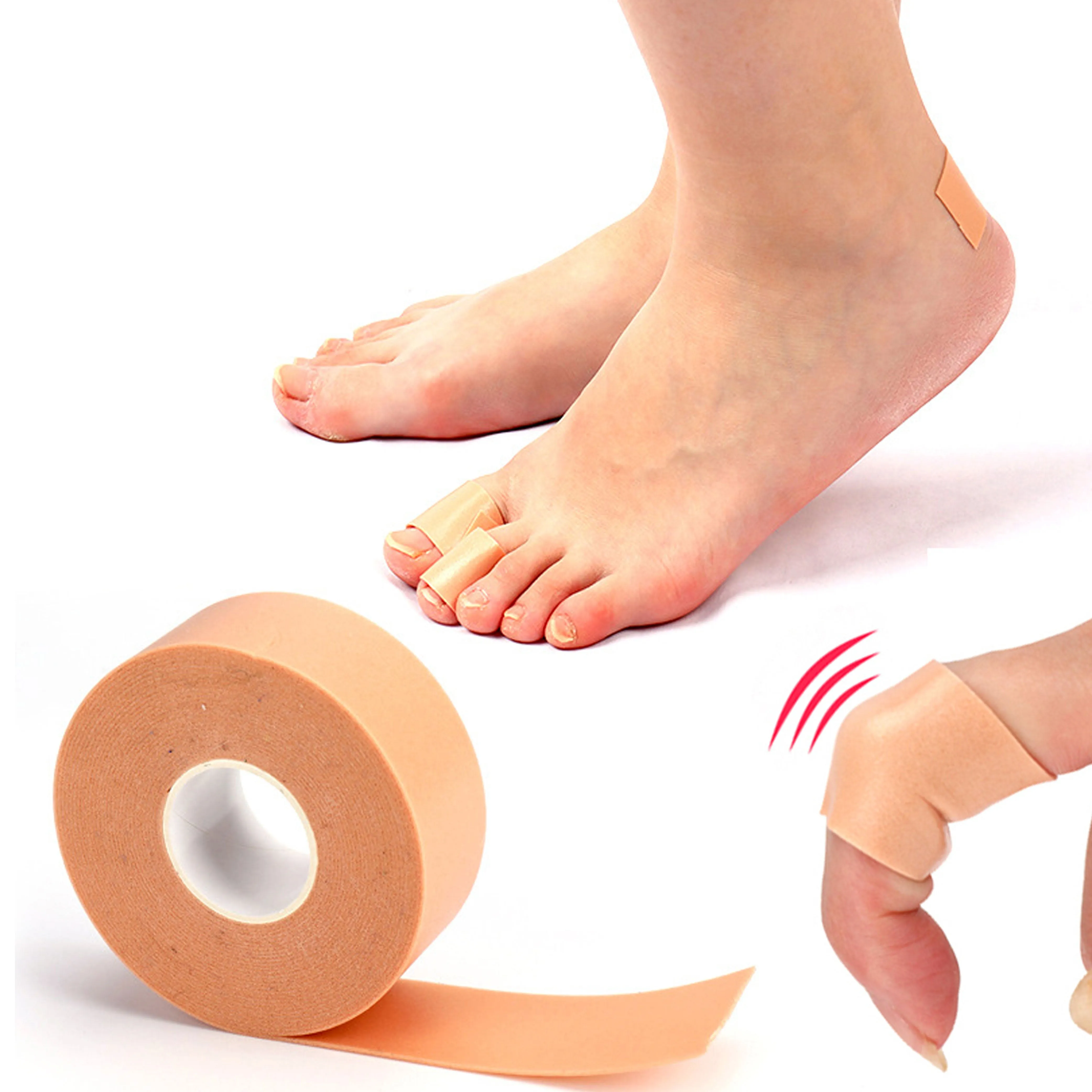 4 X Medical Tape Foam Waterproof First Aid 3/4" x 4 Yard Adhesive Hypoallergenic