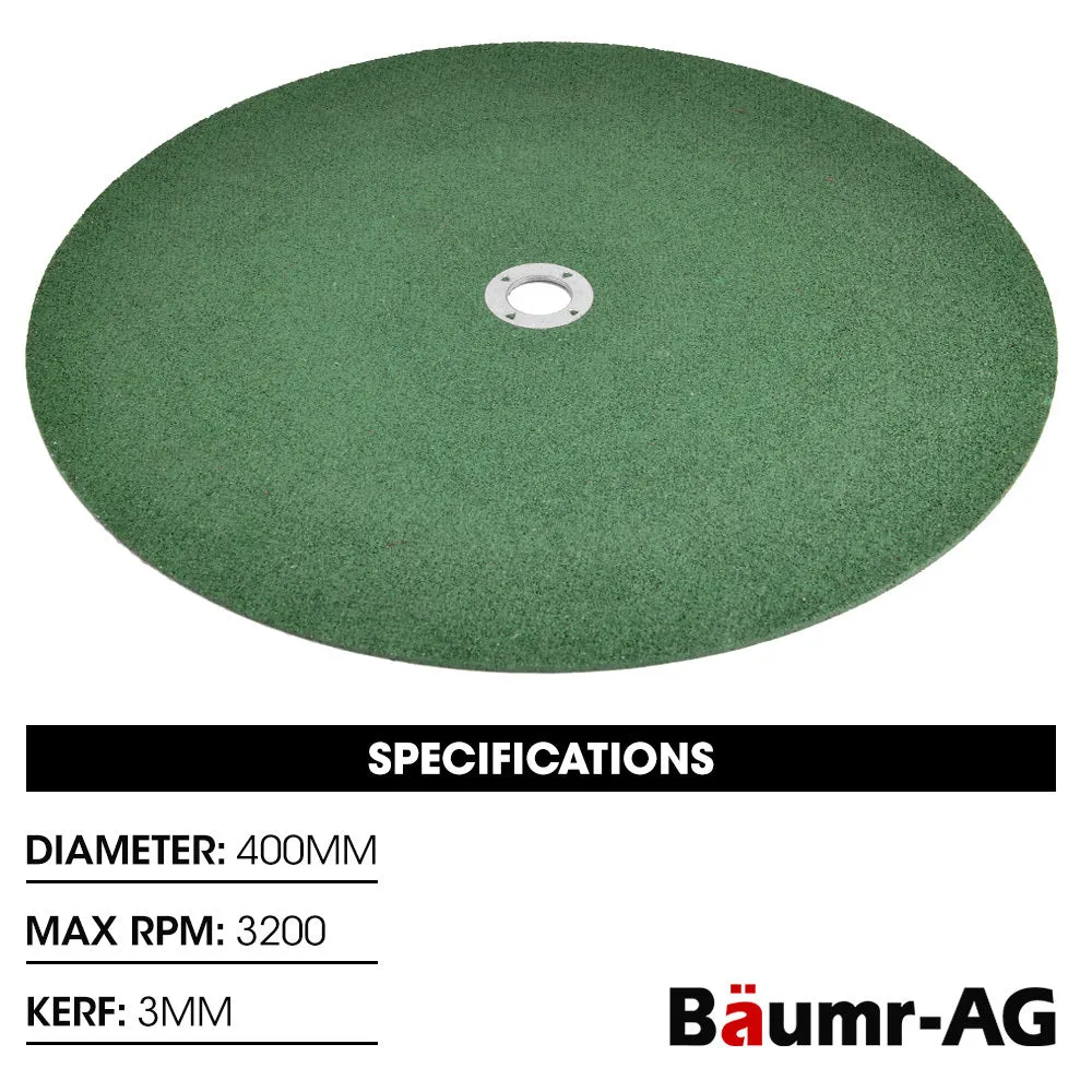 5x Baumr-AG 400mm Abrasive Composite Blades | for Metal Cut Off Saw
