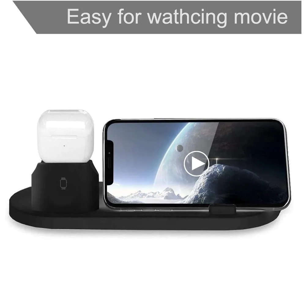 6 In 1 Wireless Charger For Iphone Apple Watch Airpods & Android