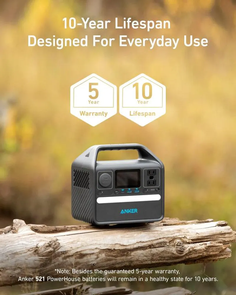 Anker Solar Generator 521 (Powerhouse 256Wh with 100W Solar Panel)