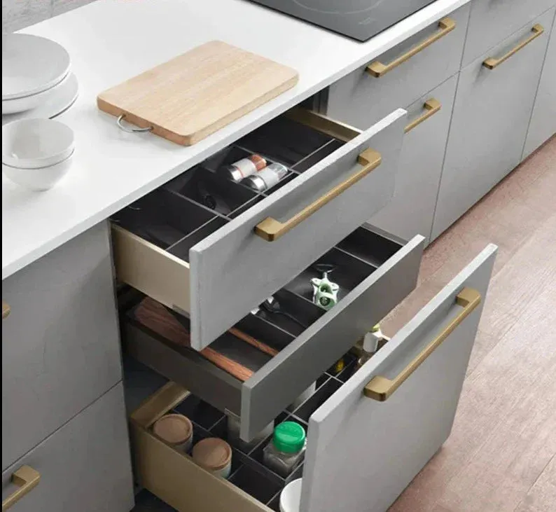 Brushed Gold Cabinet Handle for Kitchen Cupboards