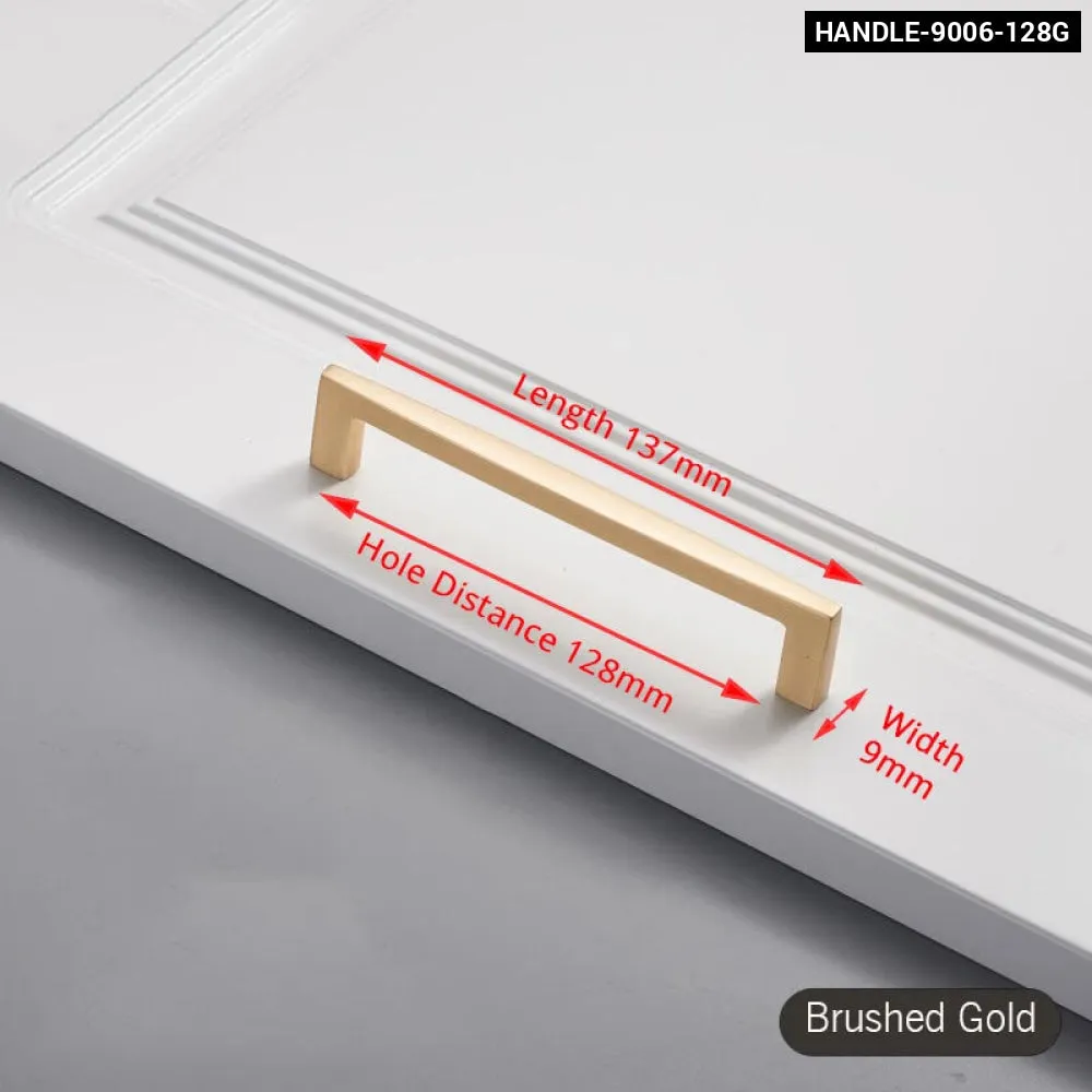 Brushed Gold Cabinet Handle for Kitchen Cupboards
