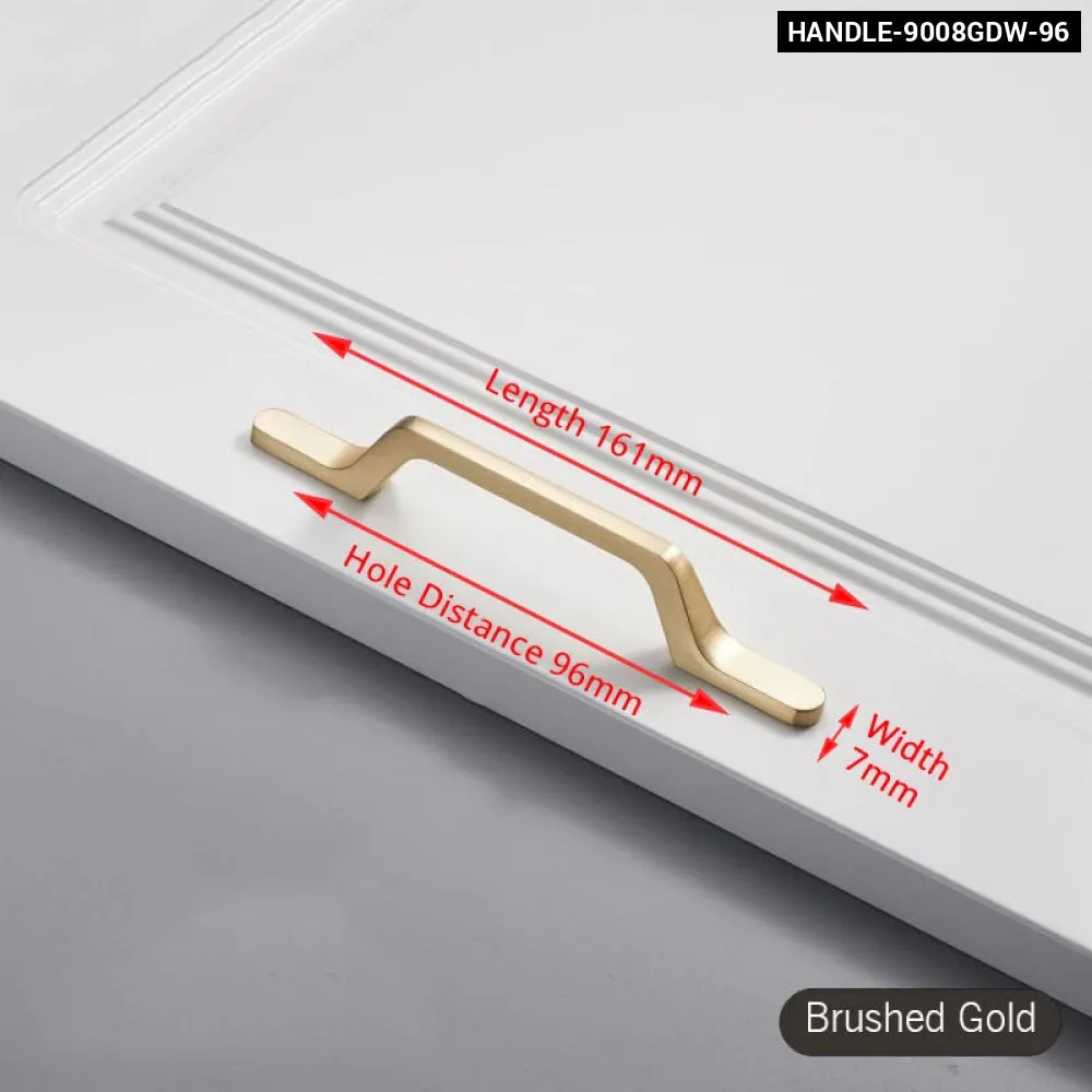 Brushed Gold Cabinet Handle for Kitchen Cupboards
