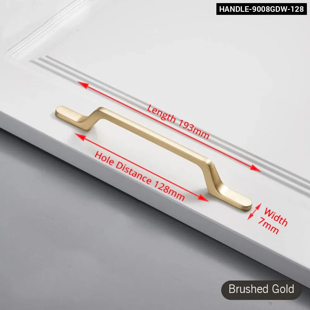 Brushed Gold Cabinet Handle for Kitchen Cupboards