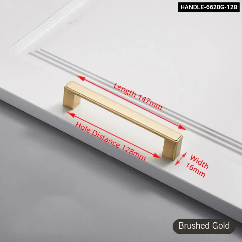 Brushed Gold Cabinet Handle for Kitchen Cupboards