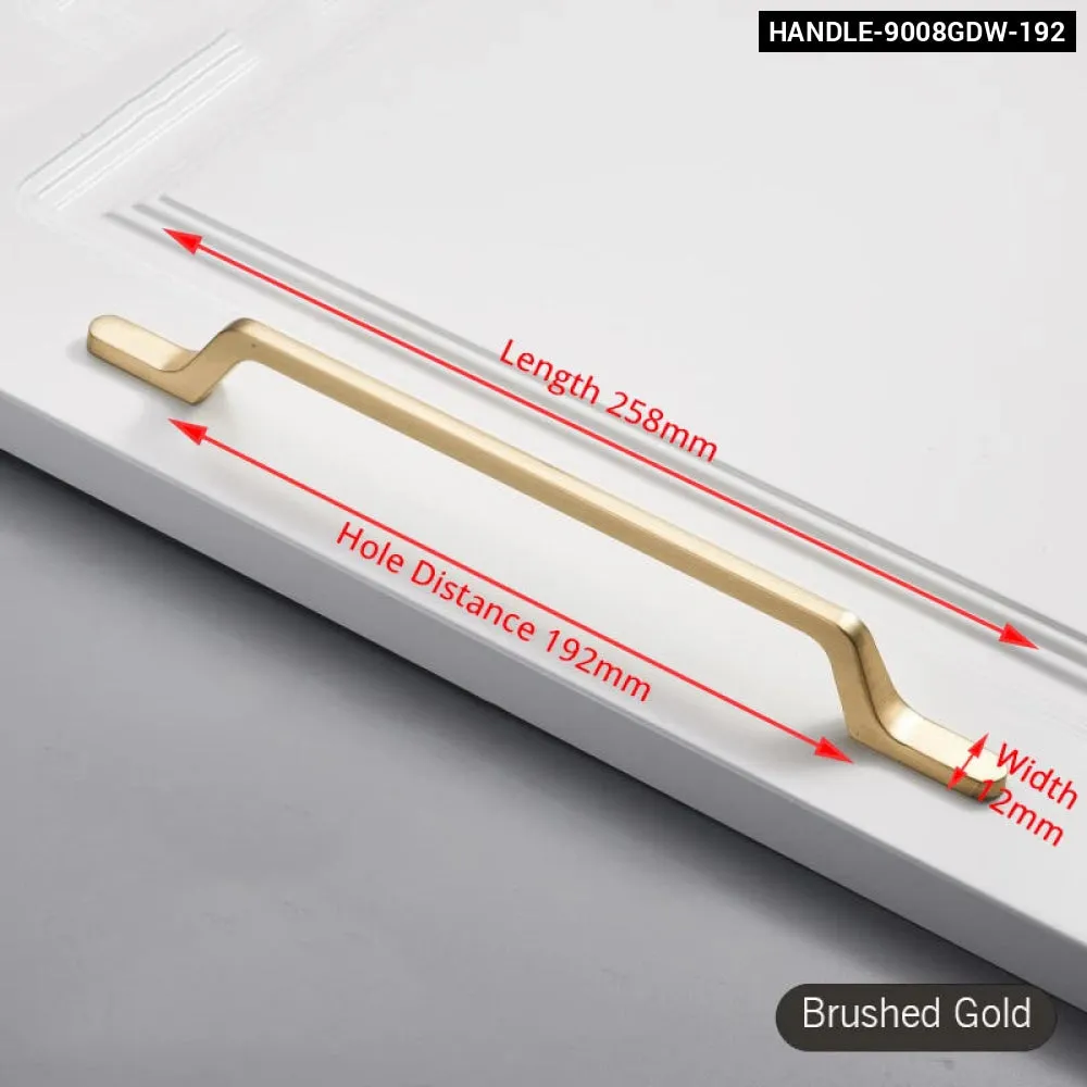 Brushed Gold Cabinet Handle for Kitchen Cupboards