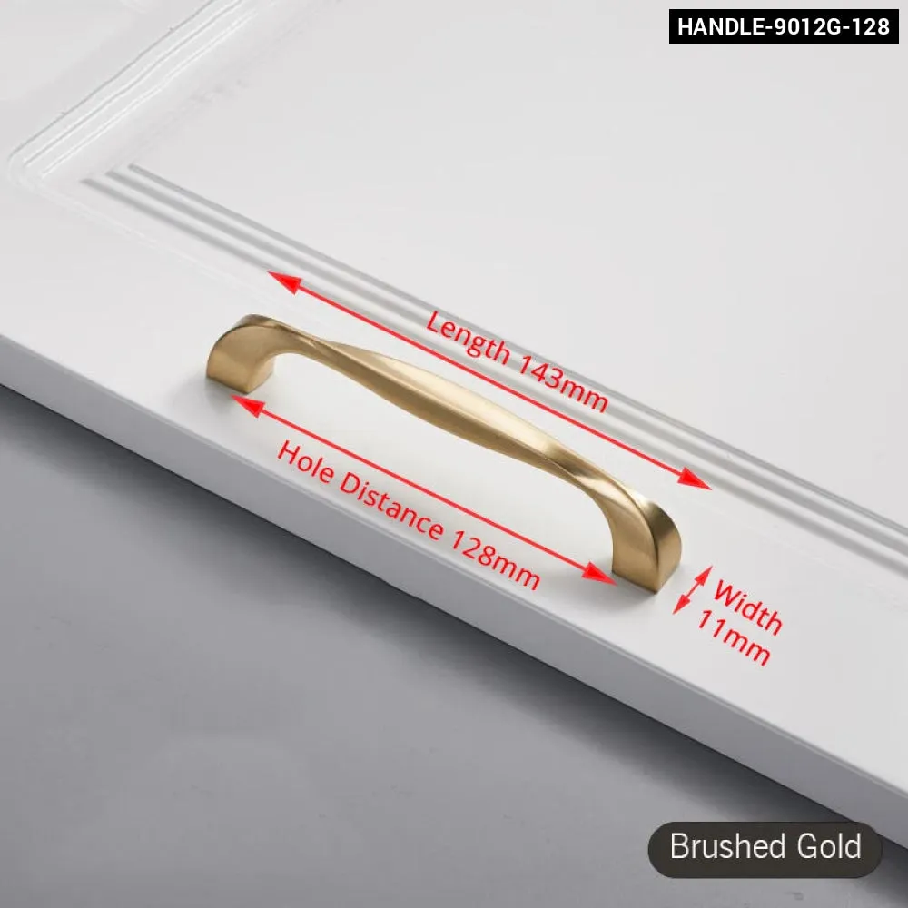 Brushed Gold Cabinet Handle for Kitchen Cupboards