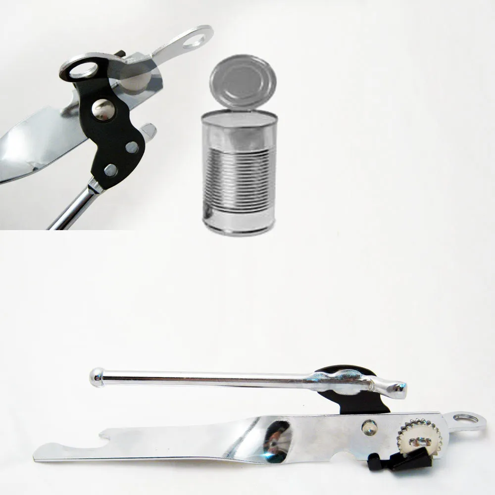 Can Bottle Opener Metal Jar Lid Opener Manual Old Fashioned Chef Kitchen Tools !