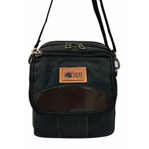 Canvas Messenger Bag - Black