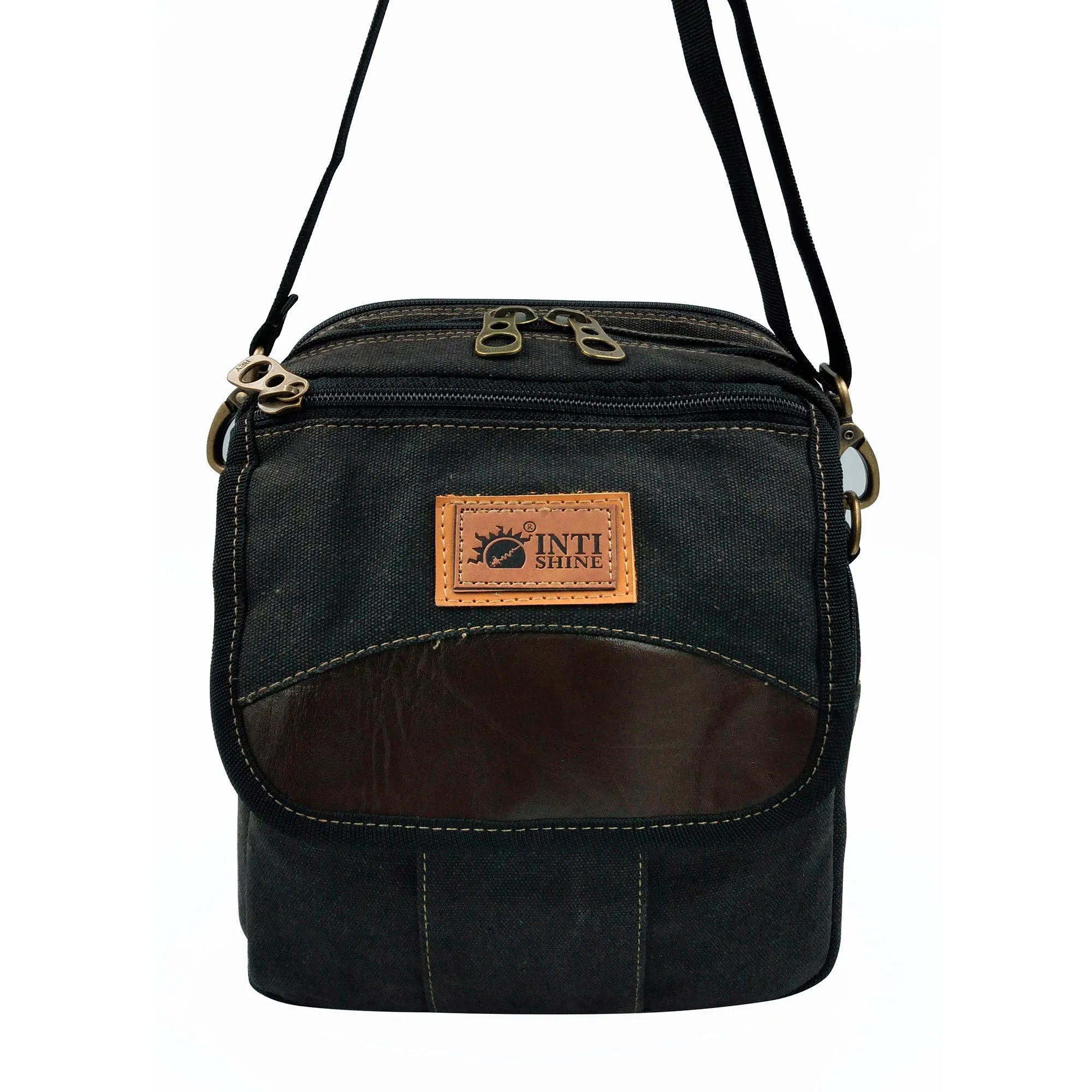 Canvas Messenger Bag - Black