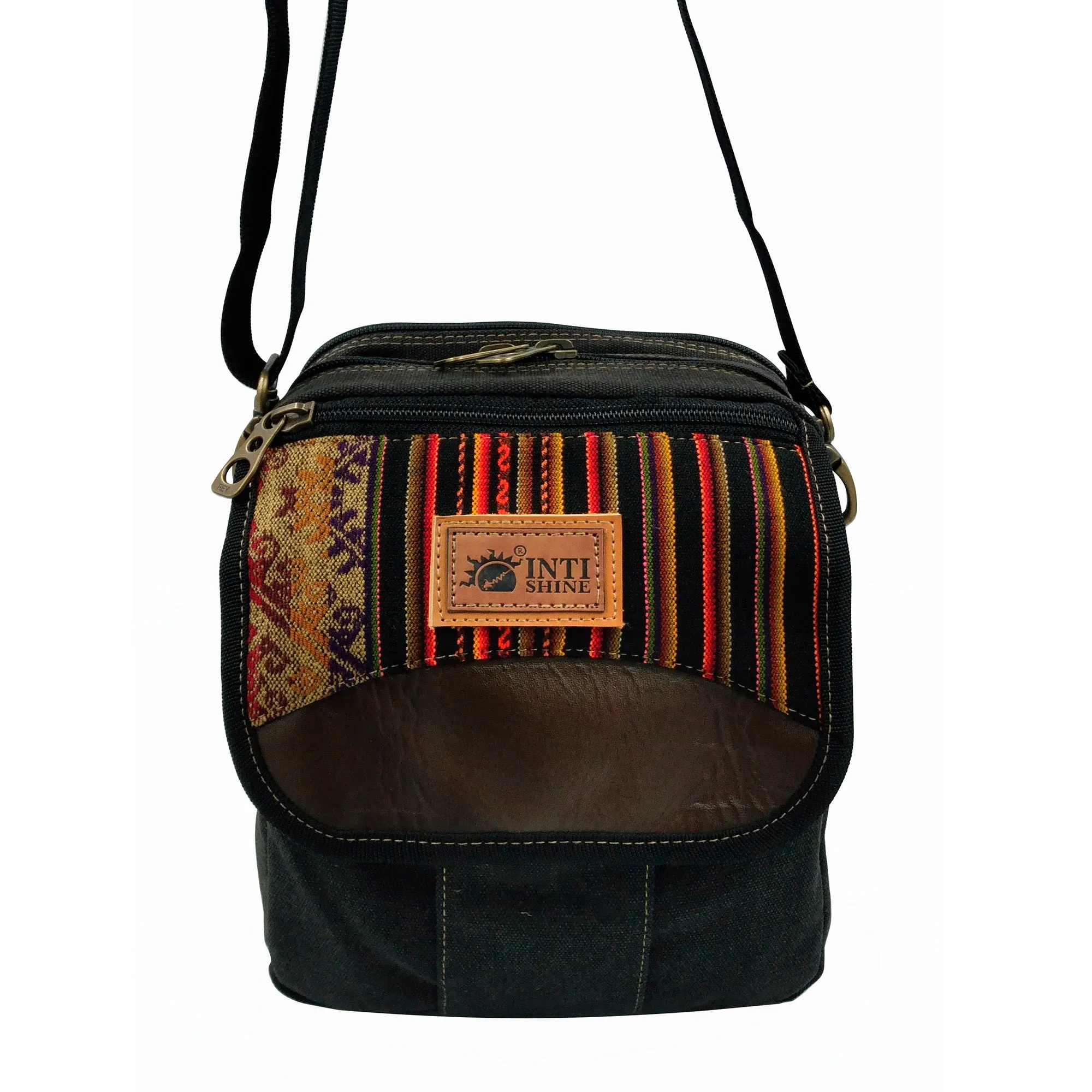 Canvas Messenger Bag - Black