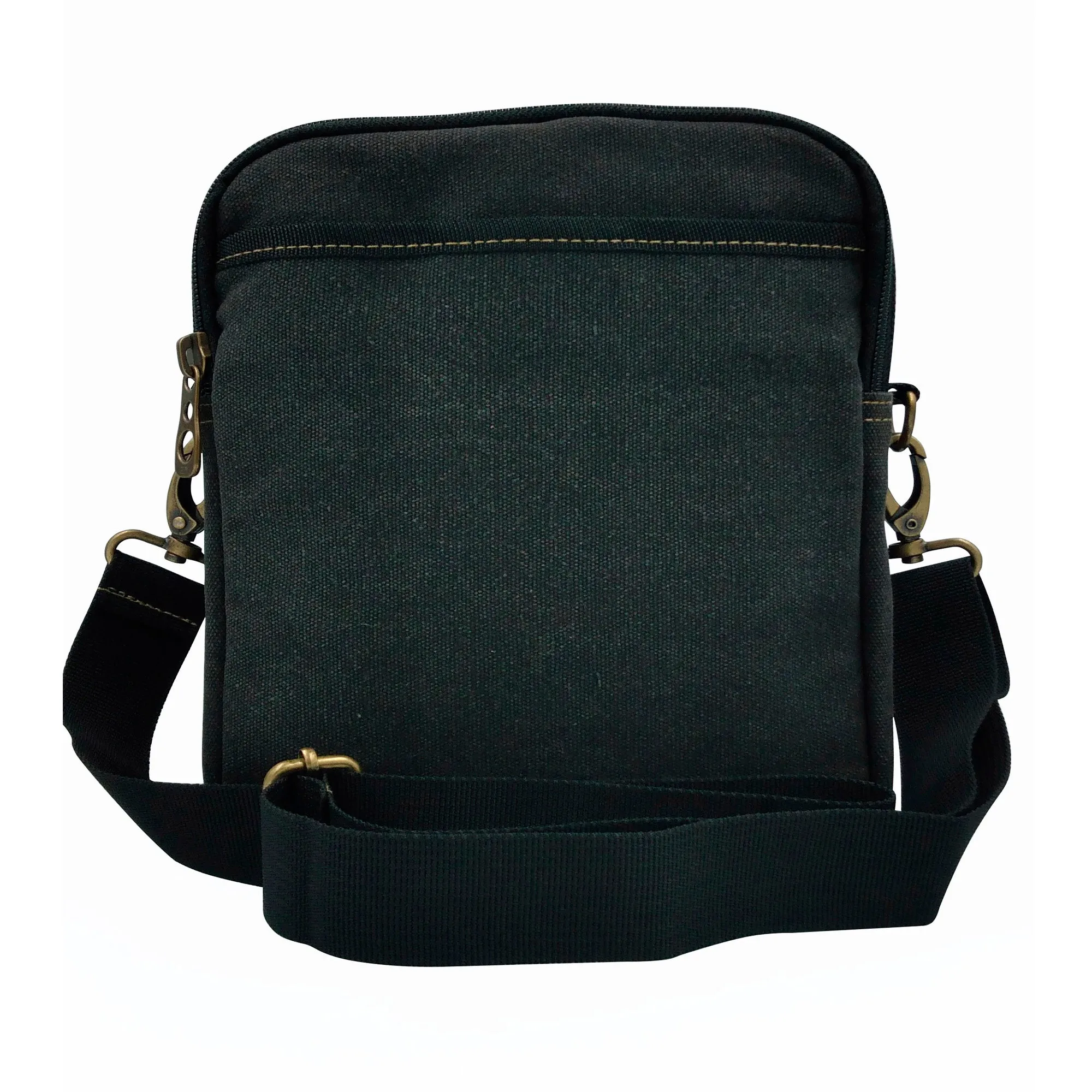 Canvas Messenger Bag - Black