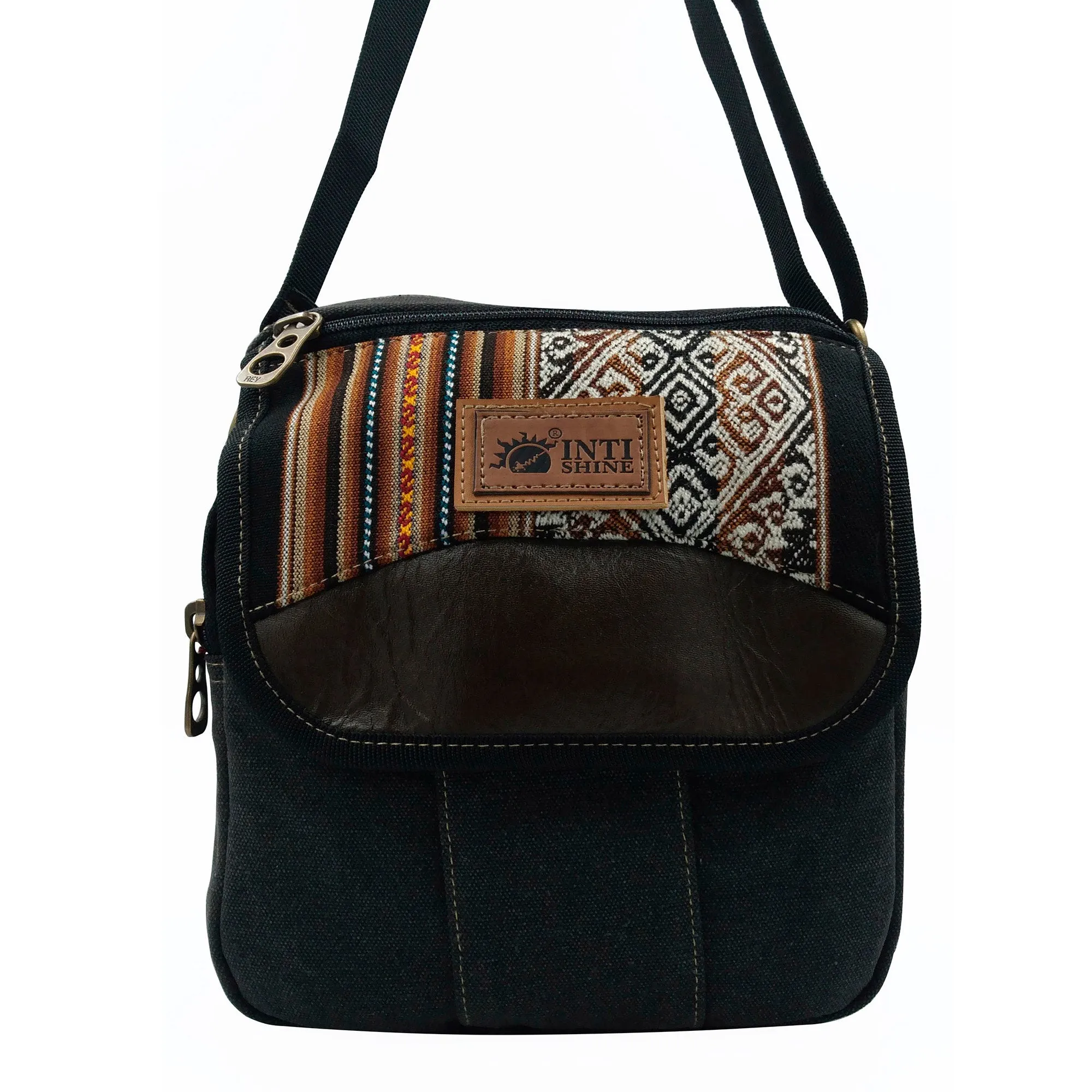 Canvas Messenger Bag - Black