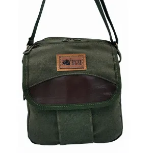 Canvas Messenger Bag - Green