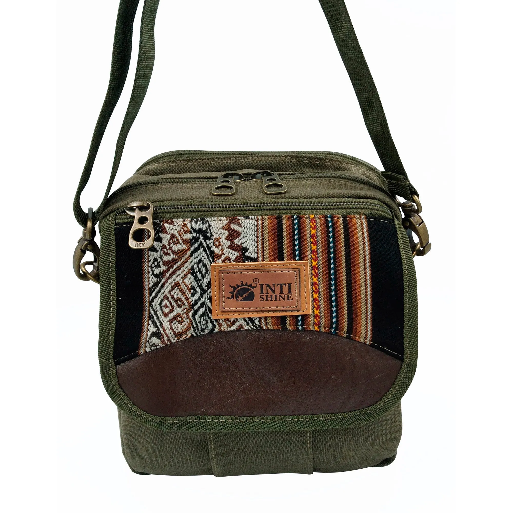 Canvas Messenger Bag - Green