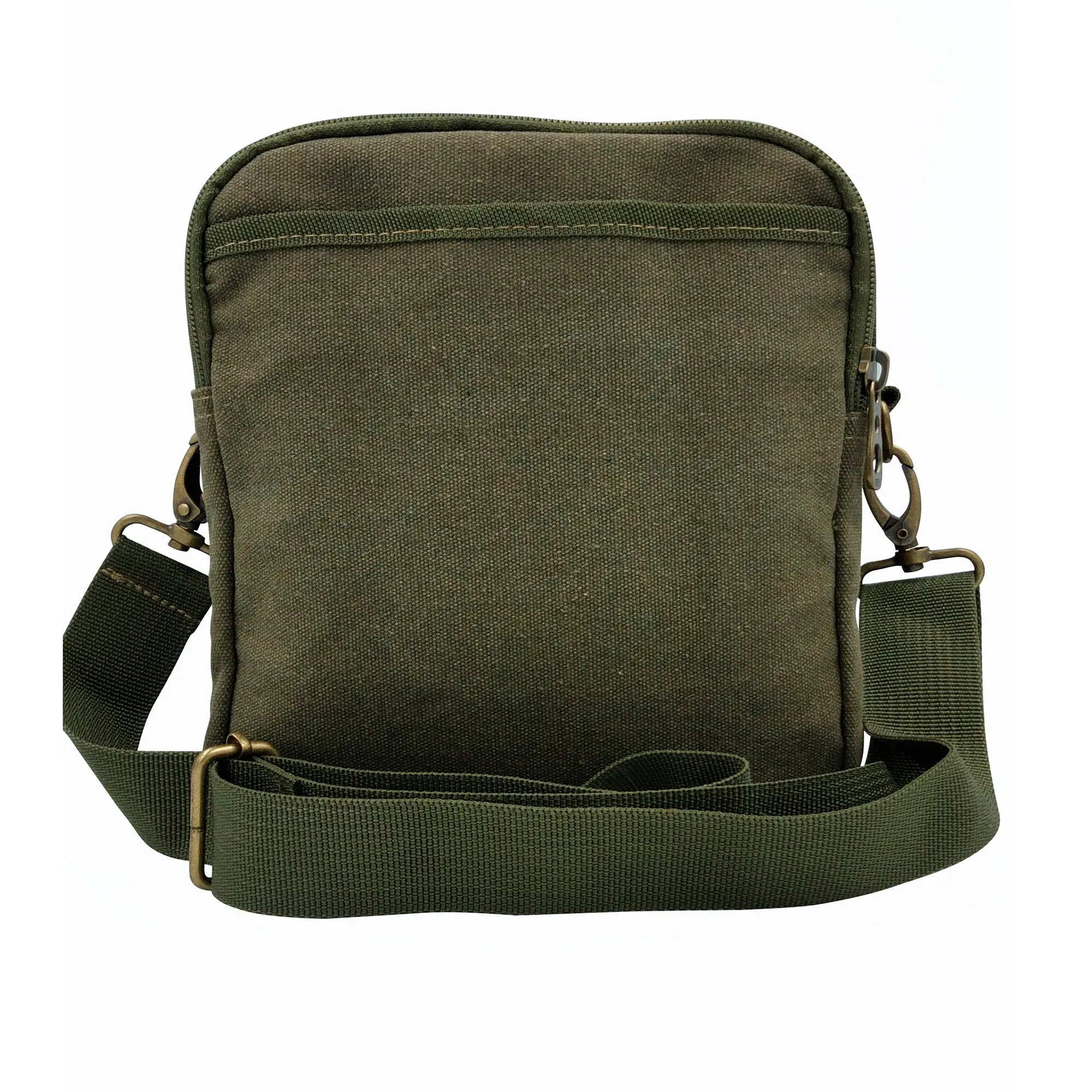 Canvas Messenger Bag - Green