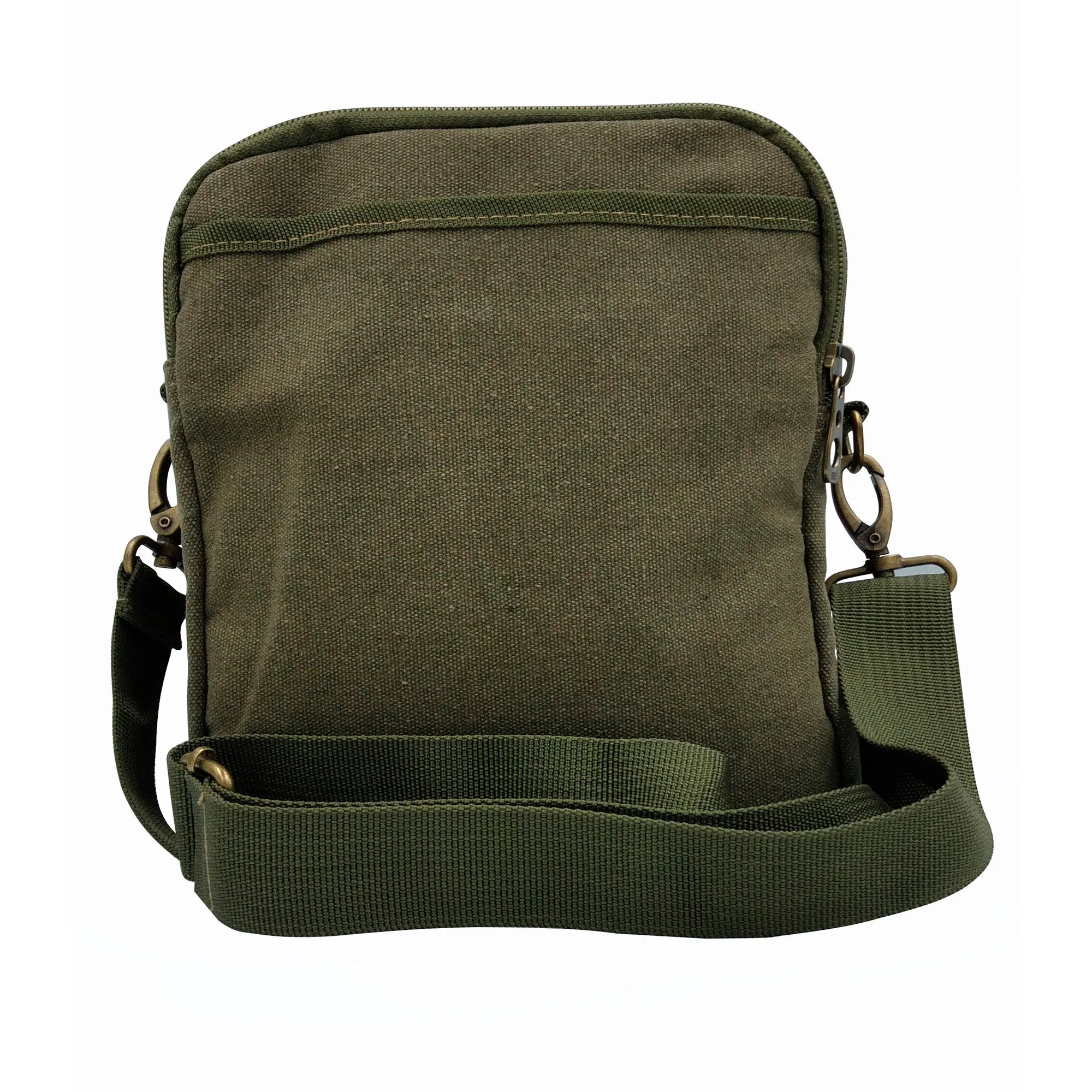 Canvas Messenger Bag - Green