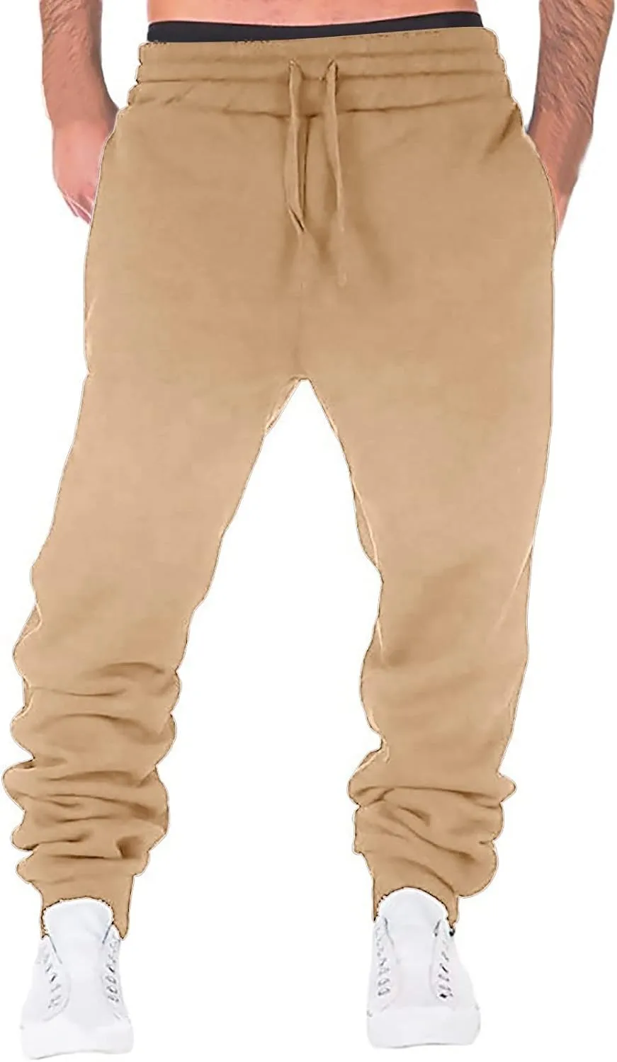 Cargo Pants Men Work Heavy Duty Lightweight Work Pants Elastic Waist Outdoor Apparel Workout Joggers Sweatpants Men