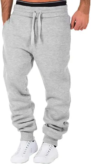 Cargo Trousers for Men Sweatpants Drawstring Stretch Elastic Waist Jogger Sports Pants Solid Color Sports Trousers Cargo Trousers for Men Sweatpants Drawstring Stretch Elastic Waist Jogger Sports Pants Solid Color Sports Trousers