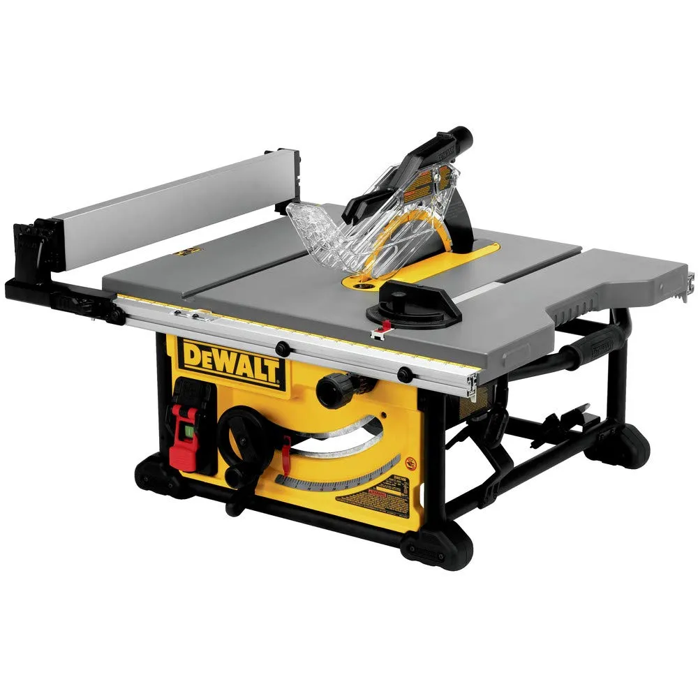 DEWALT 10-Inch Table Saw with Rolling Stand, 32-1/2-Inch Rip Capacity (DWE7491RS)
