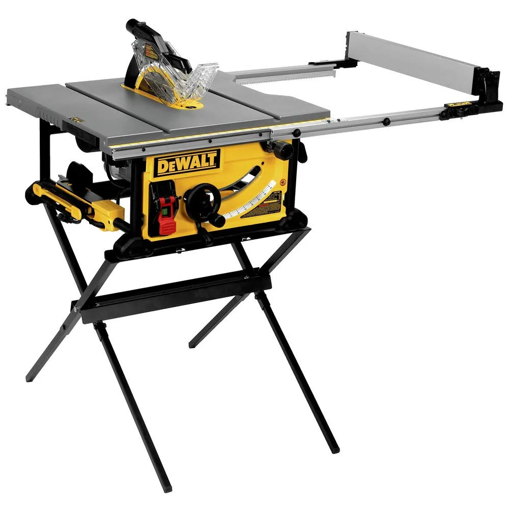 DEWALT 10-Inch Table Saw with Rolling Stand, 32-1/2-Inch Rip Capacity (DWE7491RS)