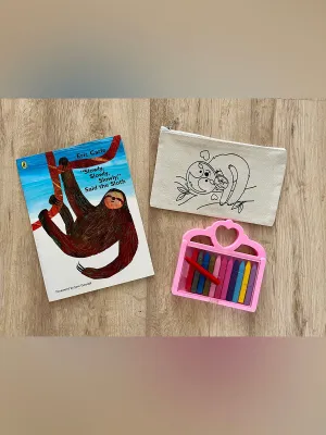 DIY Colouring Mummy and Baby Pouch
