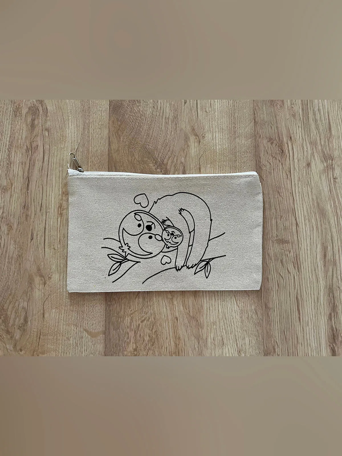 DIY Colouring Mummy and Baby Pouch