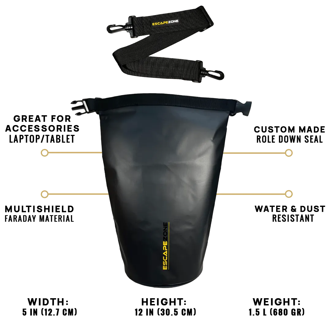EscapeZone Faraday Dry Bag – 10 Liter