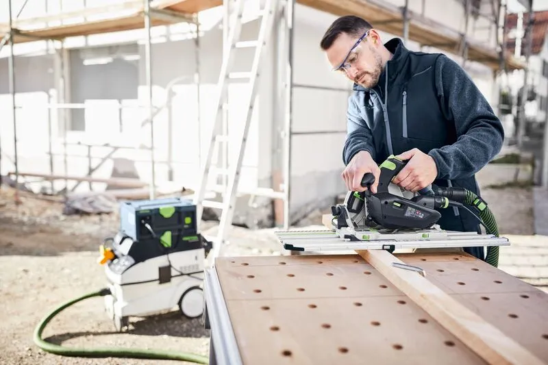 Festool 577422 TS 60 KEB-F-Plus-FS Plunge Cut Track Saw Set with 55 inch Guide Rail