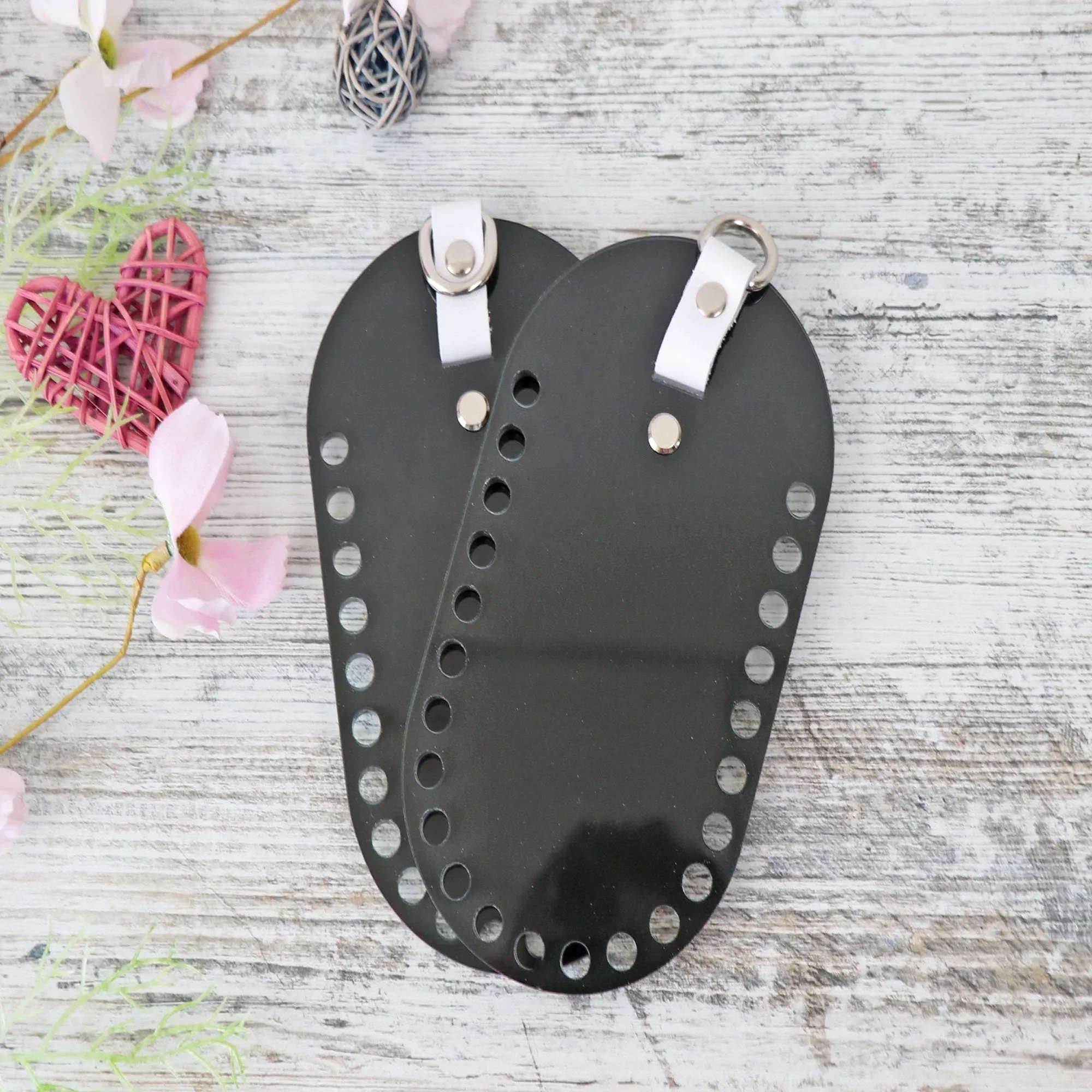 Handmade Acrylic Sides for Bag, 14 colors, 18x10 cm