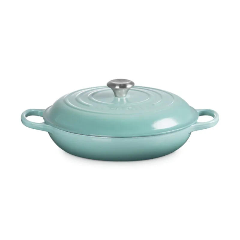 Le Creuset Signature Shallow Casserole Sage 30cm (3.5L)