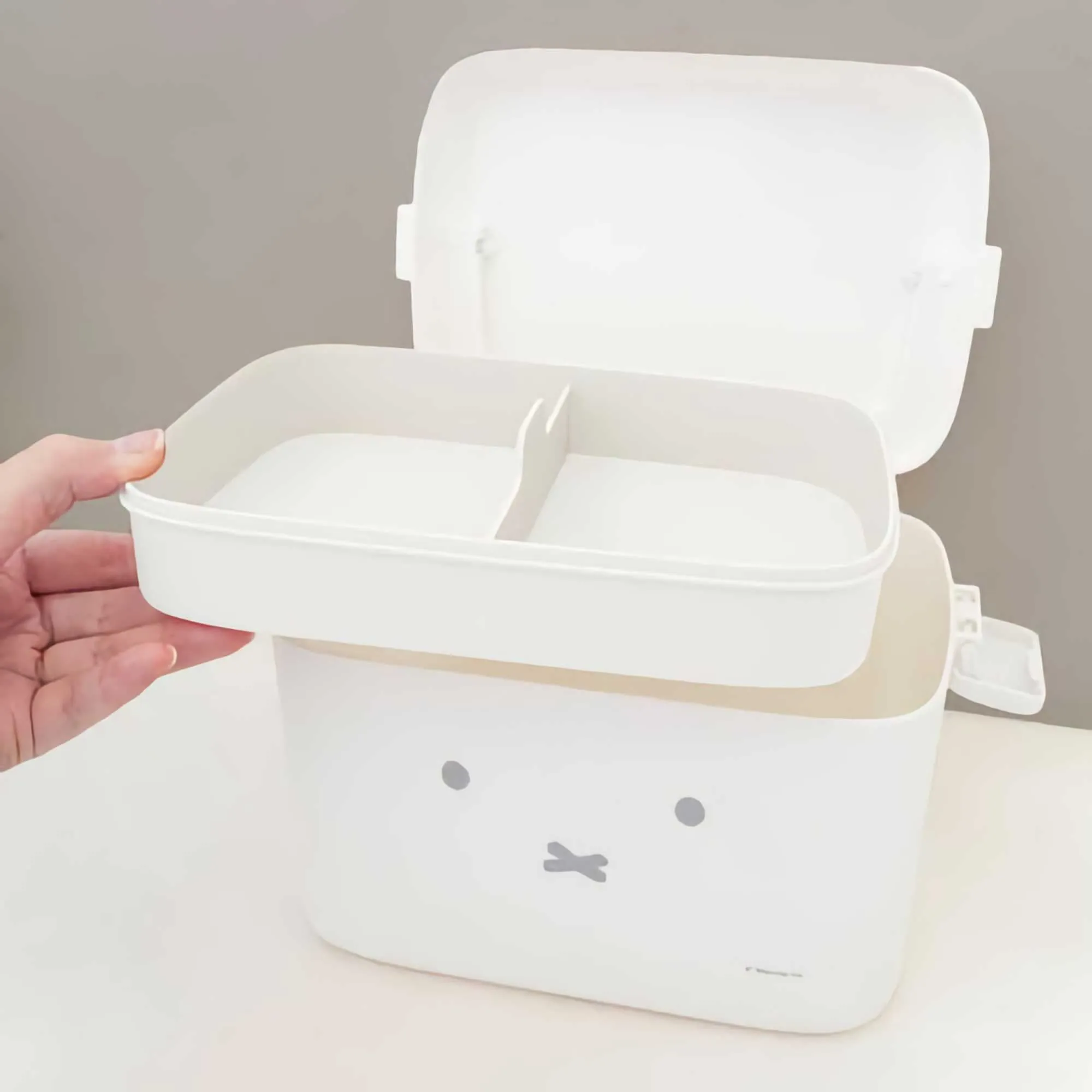 Miffy Face Plastic Storage Container 3.4L