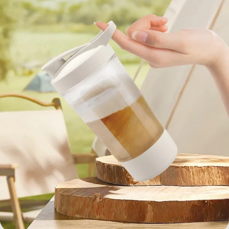 Portable USB Rechargeable Shaker Cup for Protein Shakes Meal Replacement Shakes Self-Stirring Mixing Cup