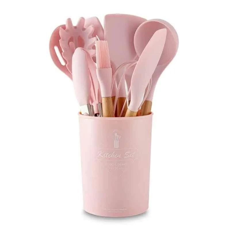 Silicone Kitchen Utensils Set with Box