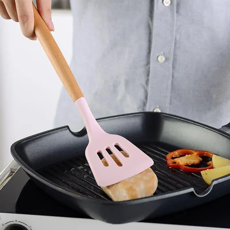 Silicone Kitchen Utensils Set with Box