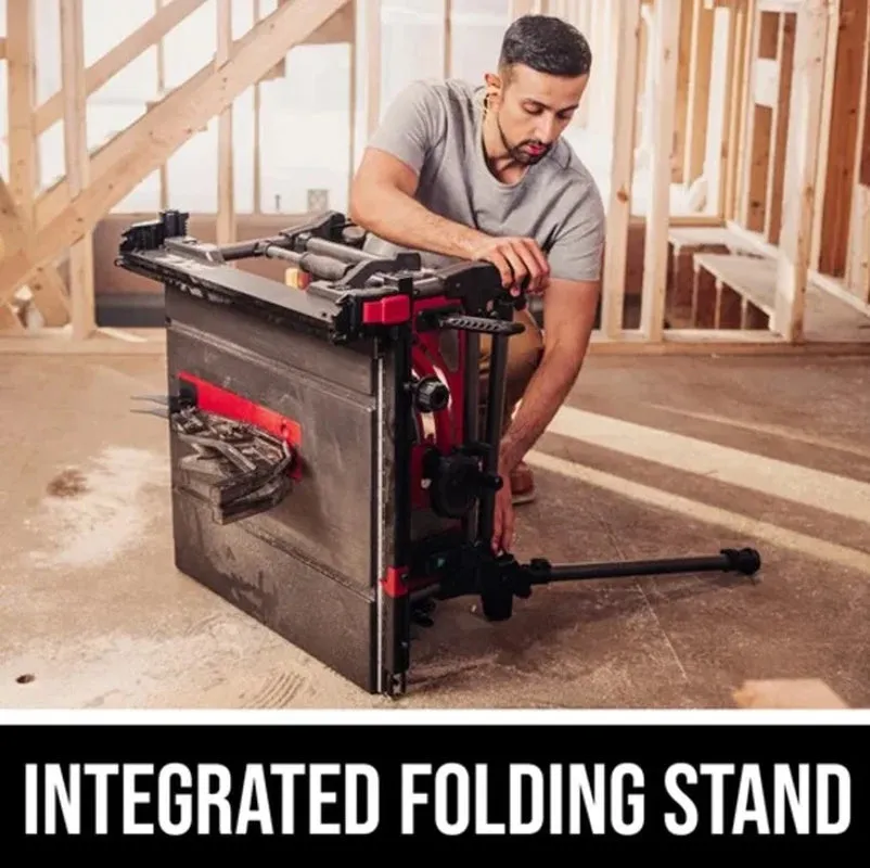SKIL 15 Amp 10 inch Portable Jobsite Table Saw with Folding Stand, 24 Tooth Blade, Model  TS6307-00