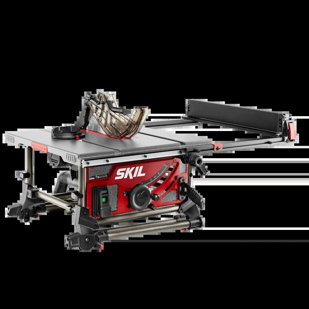 SKIL 15 Amp 10 inch Portable Jobsite Table Saw with Folding Stand, 24 Tooth Blade, Model  TS6307-00