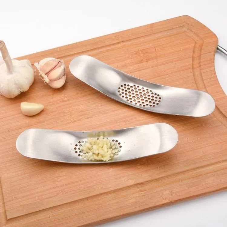 Stylish Stainless Steel Garlic Press