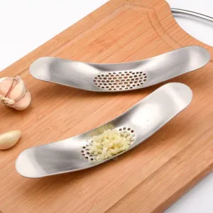 Stylish Stainless Steel Garlic Press