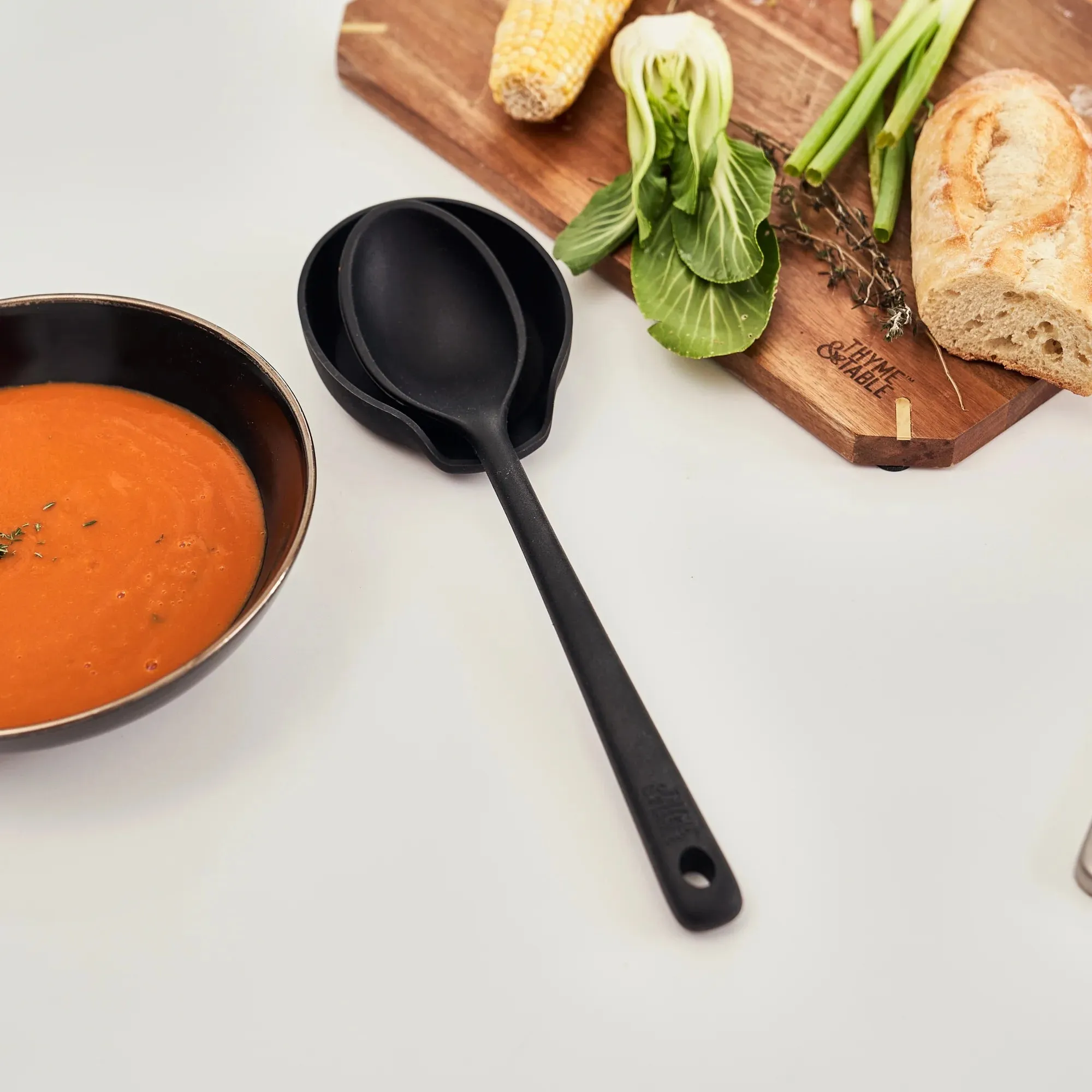 Thyme & Table 12- Piece Silicone Cooking Utensil Set, Black