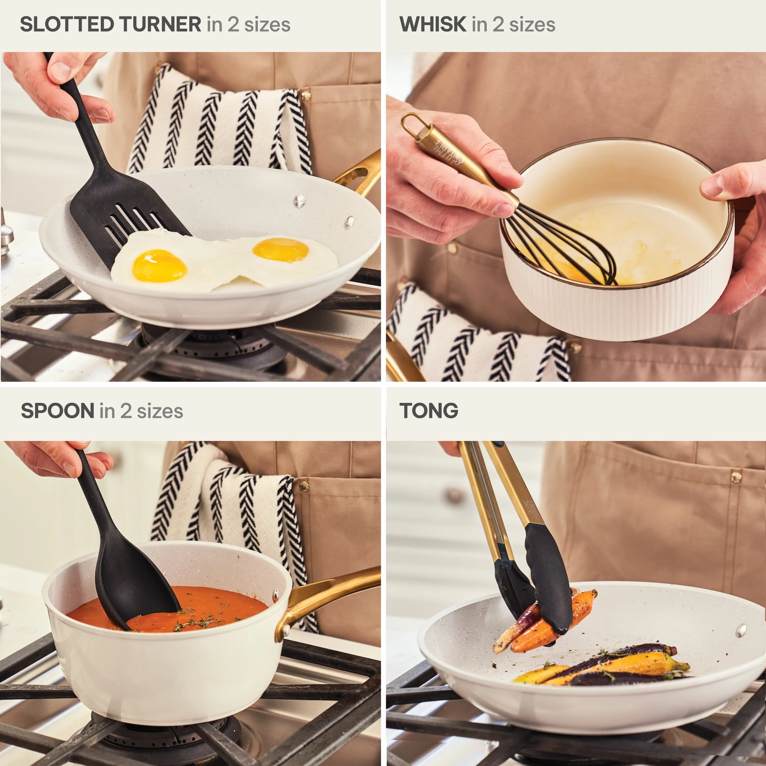 Thyme & Table 12- Piece Silicone Cooking Utensil Set, Black