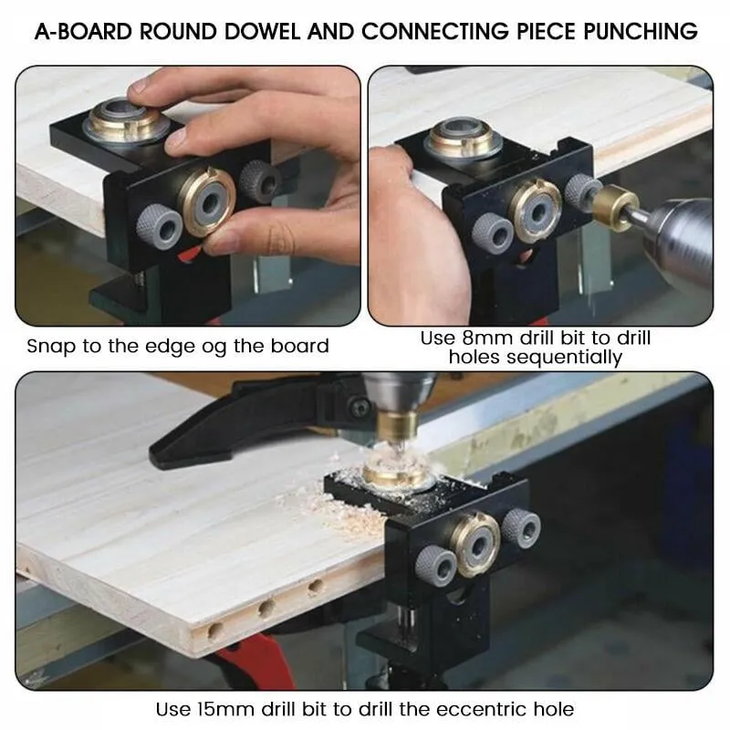 Useful Tools Hot Sale3 in 1 Adjustable Woodworking Drilling Locator Puncher Tools