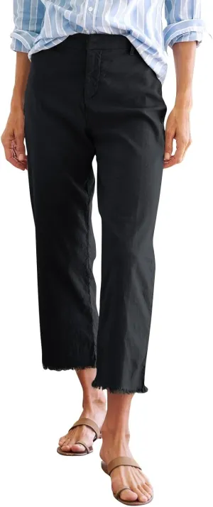 Women Linen Pants Tall Button Petite Short Cargo Capri Pants for Women Stretch Loose Summer Womens Capris Cotton Women Linen Pants Tall Button Petite Short Cargo Capri Pants for Women Stretch Loose Summer Womens Capris Cotton