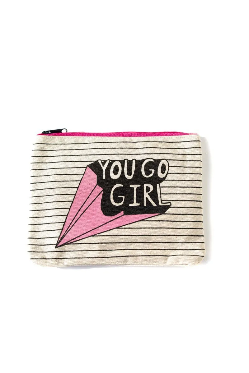 You Go Girl Canvas Pouch